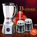 1.5L PS ou PC Jar 3 em 1 preço baixo Hot Venda Electric Blender com duas moedoras